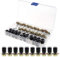 YINETTECH Wh148 Knauf B10K 10K Schaft Linearer Drehkegel-Potentiometer, 15 mm, 3-polig, Legierung, 20 Stück