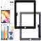SRJTEK 24,6 cm (9,7 Zoll) display für iPad 3 A1416 A1430 A1403 für iPad 4 Touchscreen 4. Generation A1458 A1459 A1460 Digitizer Sensor Glas Panel Montage Teile Kits mit Blende (schwarz)