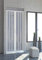 Box doccia in PVC Nicchia Larghezza 100-170 cm, H 185 cm mod. VERA, Bianco, Porta doccia apertura centrale due ante a soffietto, riducibile (Larghezza 150 cm, H 185 cm)