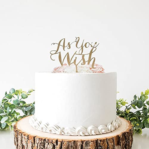 Personalisierte Great Gatsby Cake Topper Roaring 20s Cake Topper Anniversary Cake Topper As You Wish Cake Topper Wedding Cake Topper Gold Cake Topper for Wedding Engagement Bridal Shower Cake Topper