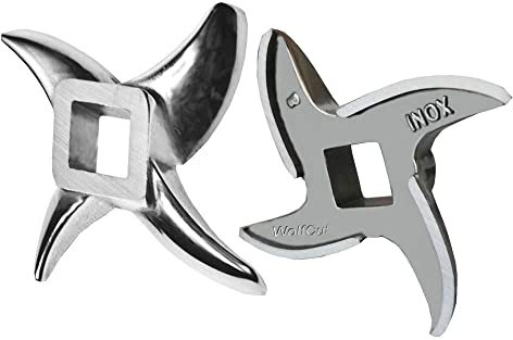 Wolfcut INOX Sichelmesser kompatibel mit Allen gängigen Fleischwölfen Größen 8