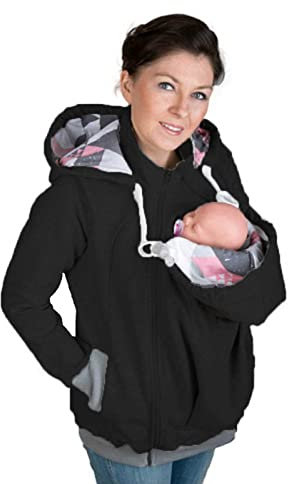 Kangourou Porte Bébé, 2 en 1 Multifonctionnel L'automne Et l'hiver Porte-bébé Maternité Femme Veste Rembourrée
