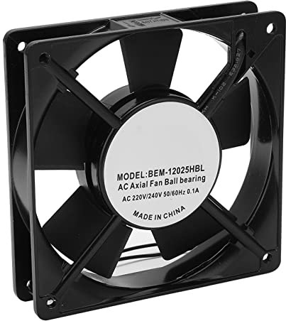 Ventilador Axial 220 240V Ventilador de Escape Silencioso de Alta Velocidad con Rodamiento de Bolas Doble para Estación de Trabajo de Chasis de Gabinete