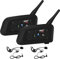 EJEAS V6C Referee Bluetooth Intercom, 850mAh Full Duplex 1200M Wireless Bluetooth Interphone mit Referees Headset and Running Armband for Soccer Hockey Rugby Sport, USB-C (2 Pack)