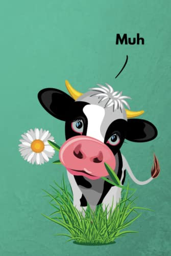 Muh: Kuh, Notizbuch, Innenteil kariert, 120 Seiten