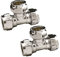 Pipestation® 15 mm Chrom-Kompressions-T-Stück | 15 mm T-Rohrverbinder für Kupferrohr | 15 mm Klemmverschraubung T-Anschluss | Kupferrohr-Rohrverschraubungen | 2 Stück