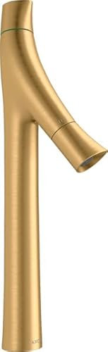 hansgrohe AXOR Starck Organic 2-Griff-Waschtischmischer 240, ohne Zugstange, für Waschschüsseln, 12013950, Farbe: Brushed Brass