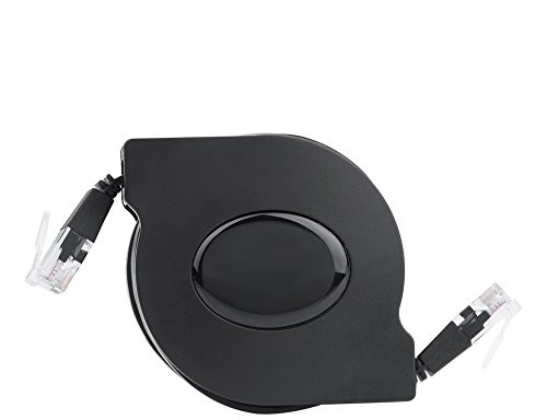 PUSOKEI CAT6 RJ45 Netzwerkkabel, Einstellbar Ausziehbares CAT6 RJ45 LAN Netzwerkkabel für Computer und Router, Switches, Moedm. (2m / 6.6ft)