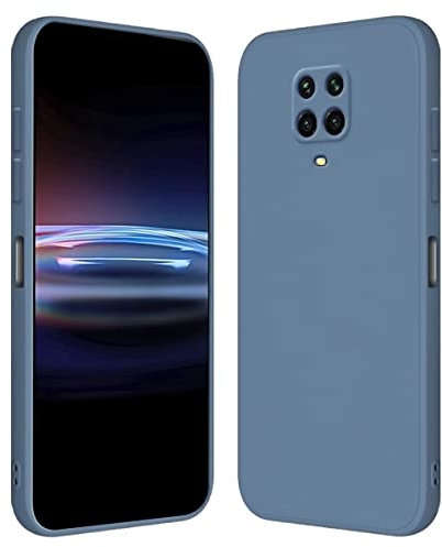RankOne Custodia per Redmi Note 9S / Note 9 Pro (6.67 Inches) Cover Morbida in Silicone TPU - Grigio lavanda