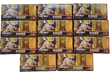 Jurassic World Minis Dinosaurs GWP38-956D Release Komplettset mit 11 Dino Überraschungspaketen
