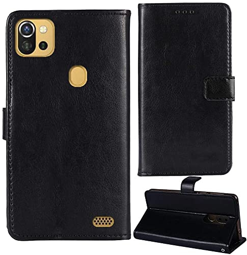 Anybird Flip Premium Cuir Housse Magnétique Téléphone Coque pour Danew Konnect 557 5.5 Étui Cas Couverture Protecteur Case Portefeuille Cover Business Wallet (Noir)