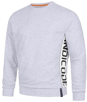 Indicode Herren INNilon Sweatshirt Herrenpullover mit Rundhals-Ausschnitt | Klassisches Sweatshirt mit angenehmer Passform, Herrenpullover, Herrensweatshirt, Freizeitpullover, Pullover für Männer