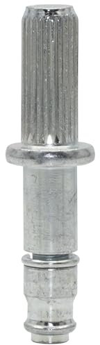 Wagner 11009699 - Penna scanalata, 2 pezzi, Ø 8,5/8 mm x altezza 20/26/50 mm, per mobili con attacco 8 mm, acciaio zincato, anello di serraggio
