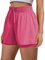 PINSPARK Damen Sport Shorts Schnell Trocknend Kurze Hose Fitness Atmungsaktiv 2 in 1 Sporthose Sommer Hohe Taille Runningshorts mit Taschen Rebel Pink XS