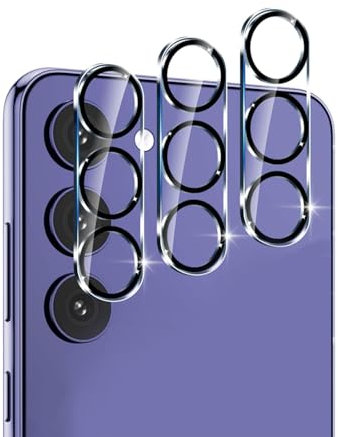 Ruzister 3 pellicole protettive per obiettivo della fotocamera compatibili con Samsung Galaxy S24 Plus, in vetro temperato per la protezione dello schermo