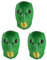 SHERCHPRY 3St Grüne Fischkopf bedeckung halloween kostüm halloween costume faschingsassecoires tierkostüme terrifier kostüm kopfschmuck Emulsion Maske Partybedarf Grüner Fisch Kopfbedeckung