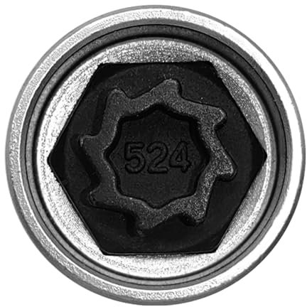 Llave de tuerca de rueda de bloqueo de seguridad para coche, llave de enchufe antirrobo, repuesto para Volkswagen, llave de tuerca de rueda de bloqueo para Volkswagen Security Master 524