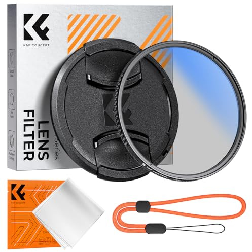 K&F CONCEPT 52mm Polarising Filter CPL Filter with Lens Cap Cleaning Cloth | Multi-Coated, Japan Optics, No Vignetting, Reduce Glare, Landscape Photography Camera Lens Filter Nano-K Series FC301