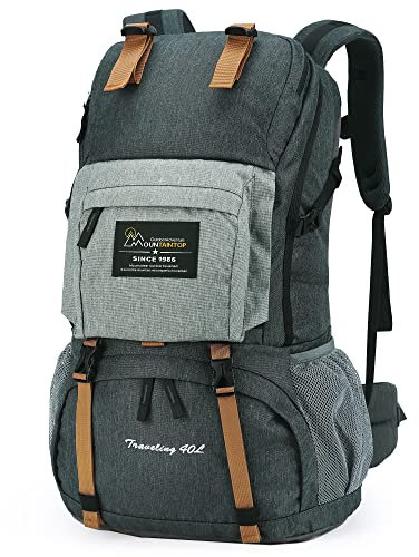 MOUNTAINTOP 40L Hiking Backpack Water Resistant Mens Women Rucksack for Trekking, Traveling, Camping, Cycling, Climbing