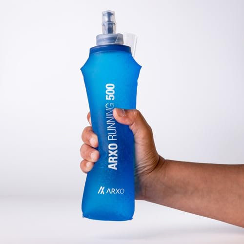 ARXO Soft flask - Botella de agua flexible - Botella de Hidratación BPA FREE para Running - Bolsa de Hidratación Deportiva - Botella de Agua Reutilizable