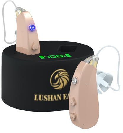 LUSHAN EAGLE Auriculares amplificadores,Amplificador de sonido,Recargables,Tecnología de tubo de sonido con chip digital de 16 canales