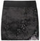 FFWTPY Kurze Hose Damen Pailettenrock Glitzer Rock Mini Skater Sexy Elegant High Waist Hüftrock mit Elastische Taille für Clubwear Party Rave Outfit (Schwarz)
