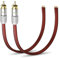 UCINNOVATE 2 Pack Cinch Kabel, 2 X 30cm 14AWG OFC Lautsprecherkabel RCA Audio Stecker Buchse Adapter auf blanken Draht Reparaturkabel für Verstärker, Receiver, Lautsprecher, Video