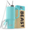 Beast Gobelet isotherme à double paroi en acier inoxydable pour café, glace - 1200 ml - Bleu turquoise