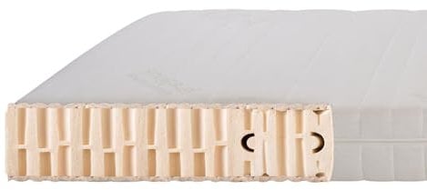 SHOGAZI® Luxus 17 cm Naturlatex-Matratze, 7-Zonen-Design, H3, Bio-Baumwollbezug – Nachhaltig & Komfortabel, Made in Germay (120 x 200 cm)