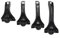 Barres De Toit Railing Support De Montage De Toit Universel pour Voiture Adaptateur De Montage De Gouttière De Galerie De Toit Cross Barres Rail(16CM)