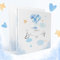 colortouch Gästebuch Babyparty, Baby Shower Geschenk Junge & Mädchen für Babyparty Deko, Gender Reveal Party Deko, Baby Fotoalbum zum selbstgestalten, Premium Papier mit Hardcover, Blau