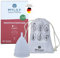 MYLILY® Coppetta mestruale | 100% silicone medico I Periodo I Sostenibile & risparmio I coppetta mestruazione | Senza BPA e Latex | Riutilizzabile I Small