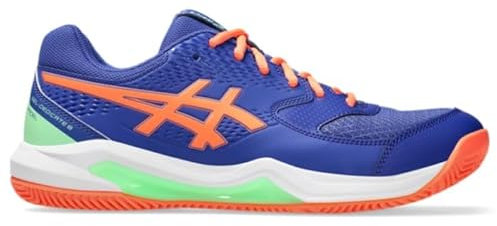 ASICS Gel-Dedicate 8 Padel, Sneaker Hombre, Coral Vivido De Cobalto Oscuro, 43.5 EU