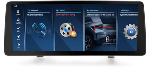 Erisin Qualcomm 8-Kern 8GB+128GB 12.3 Zoll Android 14 Autoradio Bluetooth GPS Navi für BMW 3er E90 E91 E92 E93 2005-2008 CCC System CarPlay Android Auto WiFi 4G DAB+ USB DSP TPMS DVR Canbus iDrive