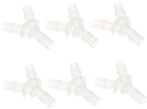 TOPBATHY 6 Stück Y Förmiger Schlauchverbinder Kunststoffanschluss für Gartenschlauch für Wasserleitungen Reparaturen Installieren Praktisch