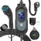 EVJUICION Chargeur Voiture Electrique 8 Mètres 16A-8A | 3,68KW | 0-12H | IP67 Programmé Chargeur Type 2 avec Grand écran LED et Support Mural Portabilité Cable Recharge Voiture Électrique avec Sac