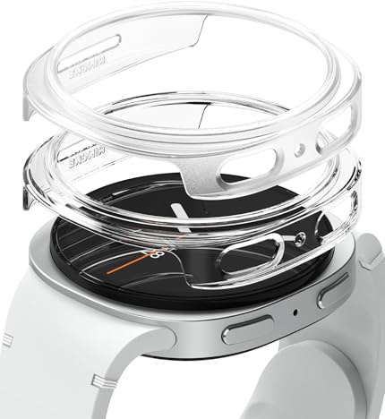 Ringke für Samsung Galaxy Watch 9/8 Schutz [44mm], Slim | [Nur Rahmen] Kratzfeste leichte Hart-PC Bumper Schutzhülle - Clear & Alpine Clear