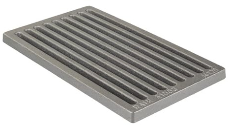 raik Ascherost 28x16cm Gusseisen Kaminofenrost hitzebeständig formstabil rechteckig anthrazit für effiziente Luftzirkulation Robustes Feuerrost für Holzöfen Verschiedene Größen