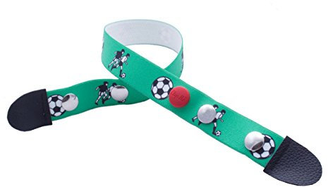Clip.Ho Clip-Ho-Gürtel, tragbar von Größe 128 bis 146, Motiv Fussball