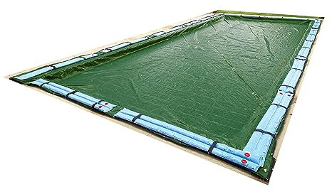 Blue Wave Silver 12-Year 20-ft x 40-ft Rectangular In Ground Pool Winter Cover