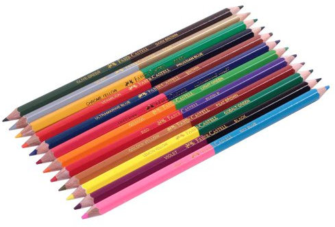 Faber-Castell 12 bicolor Bleistifte (2 Farben in 1) (24)