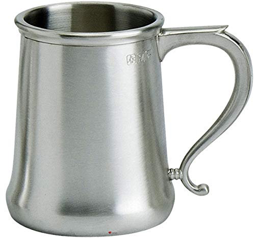 I LUV LTD Zinn 1 Pint Krug Verjüngt Form Satin Finish Bierkrug Gravierbar
