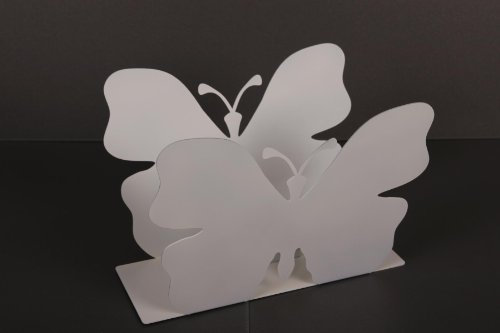 Zeitungsständer, Butterfly solo HxBxT: 23x32x12 cm, weiß/Made in Germany, Marke: Szagato (Zeitungshalter, Zeitschriftenständer)