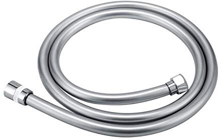 Hochwertiger Brauseschlauch Silver 150 cm Duschschlauch Glatte Oberfläche Antibakteriell Edelstahloptik