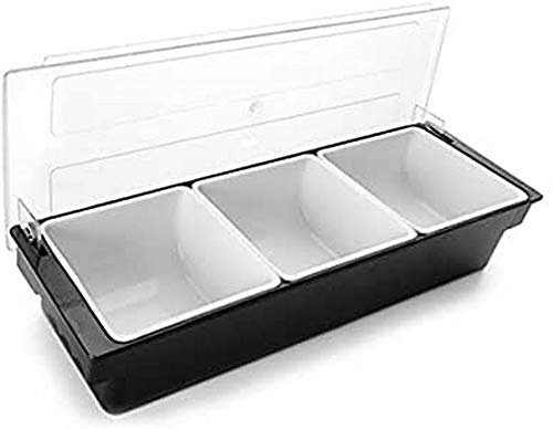 LACOR 61133 Gewürzkasten 3-teilig x 1.000 ml m/Deckel | Langlebiges Profi-Utensil; entwickelt für optimale Leistung und schnelle, unkomplizierte Reinigung in der Spülmaschine
