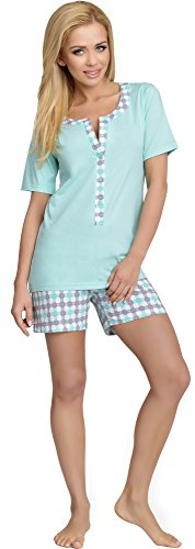 Be Mammy Damen Schlafanzug Stillpyjama J5ST3N2 (Minze, S)