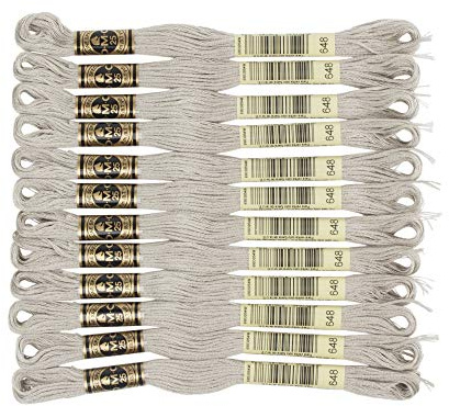 DMC 6-Strand Embroidery Cotton Floss, Light Beaver Grey