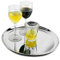 bar@drinkstuff Stainless Steel Waiters Tray - 12inch Circular Serving Tray, Ideal for Food & Drinks Service