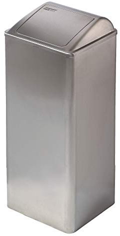 Mediclinics pp0080cs – Feu Fixe Poubelle avec clapet d'insertion, 80 L, Couleur : Acier Inoxydable