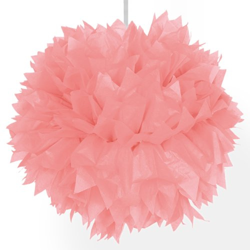 Folat Pom-Pom Girlande aus Wabenpapier 3 m rosa